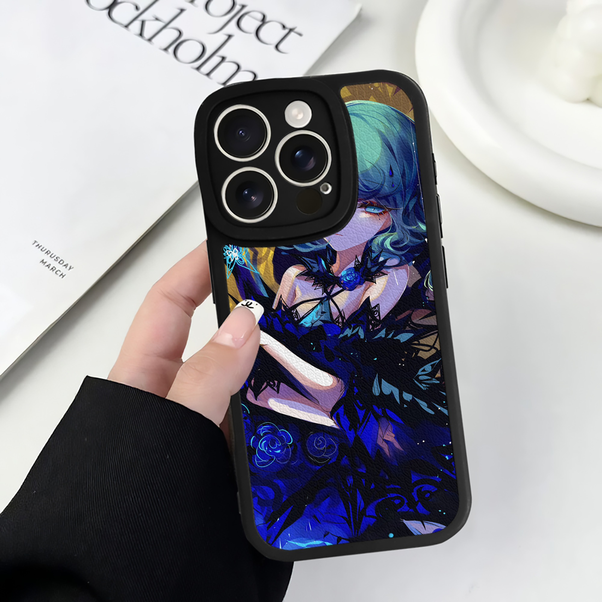 （画像用） 刀剣乱舞 Touken Ranbu 【iPhone 16シリーズ対応】シリコンスマホケース（レザー調） 材質：シリコン